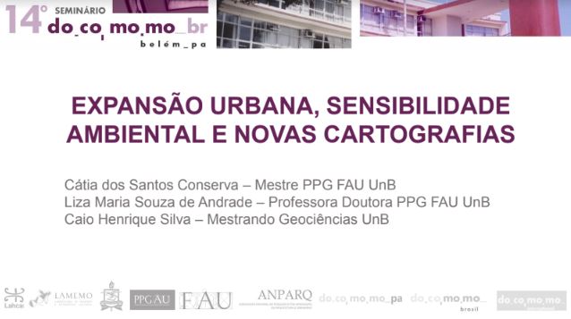 Expansão urbana sensiblidade ambiental e novas cartografias